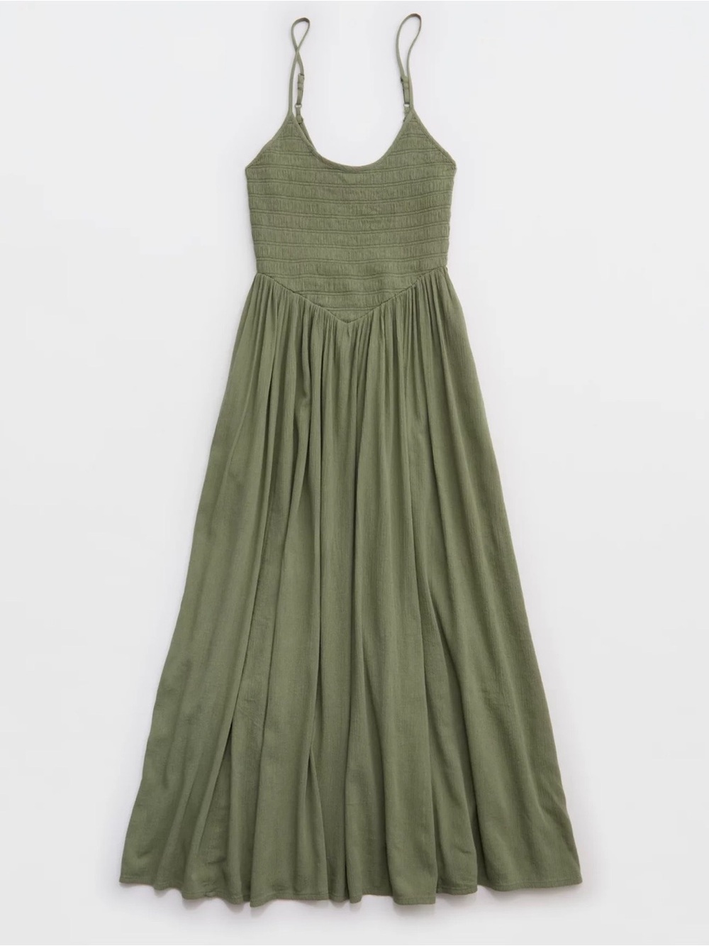 Aerie XS At The Barre Midi Dress in Olive - Picture 2 of 7